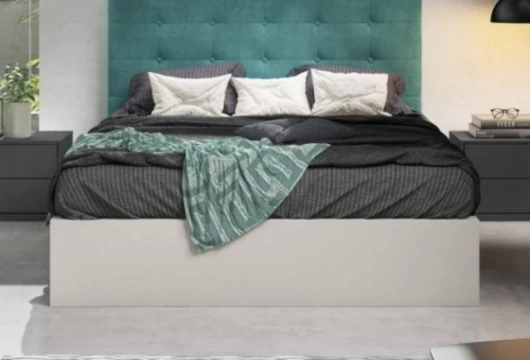 Bancada cuadrada con arcón batiente, Mod. Olibrio Bancadas de cama en Bilbao