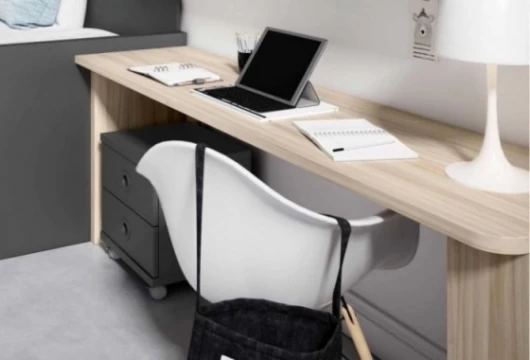 Escritorio juvenil con estantería, Mod. Alabama