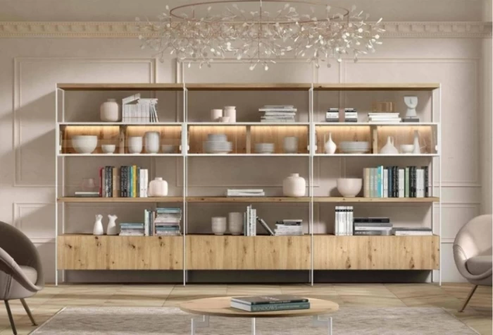 Estantería de 364 cm, Mod. Tobar Estanterias de salon en Bilbao