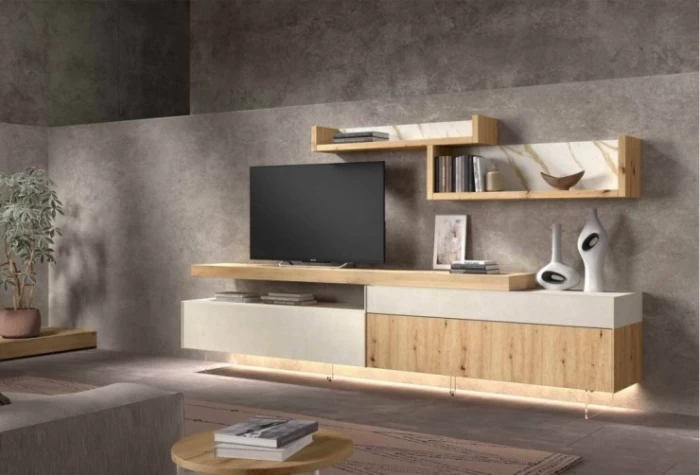 Mueble de salón de 303 cm, Mod. Rocamar Muebles de Salón en Bilbao