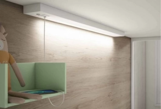 Dormitorio juvenil con litera y armario, Mod. Peppa