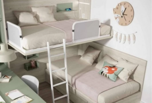 Dormitorio juvenil con cama abatible superior, Mod. Wayzz Camas abatibles en Bilbao