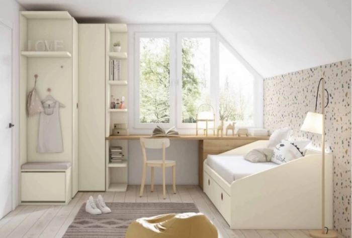 Dormitorio juvenil, Mod. Jackie Dormitorio Completo juvenil en Bilbao