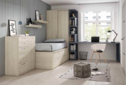 Dormitorio juvenil completo, Mod. Alex Dormitorio Completo juvenil en Bilbao