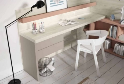 Dormitorio juvenil con zona de estudio, Mod. Gadget