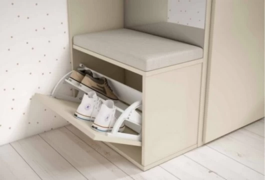 Dormitorio juvenil con cama tatami, Mod. Gardfield