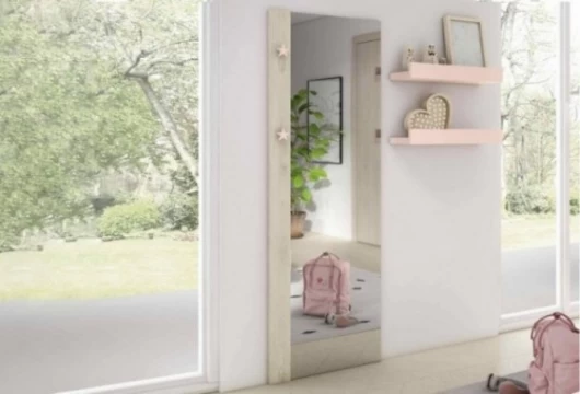 Dormitorio juvenil con cabecero tapizado, Mod. Tintin