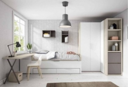 Dormitorio juvenil, Mod. Walinda Dormitorio Completo juvenil en Bilbao