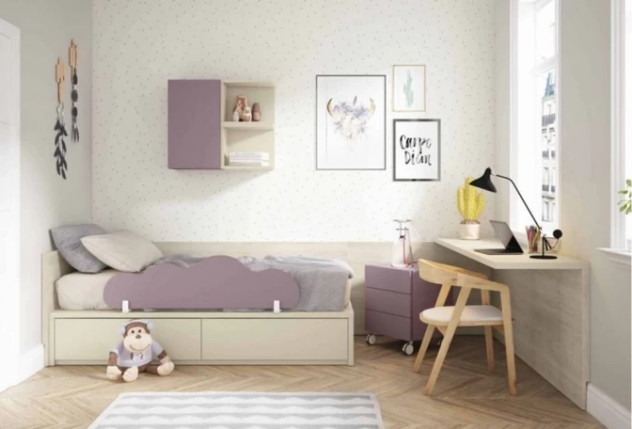 Dormitorio juvenil sin armario, Mod. Daniel Dormitorio Completo juvenil en Bilbao