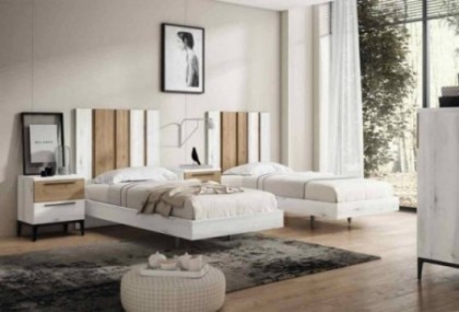Dormitorio de 2 camas, Mod. Eskarne Conjuntos Dormitorio en Bilbao