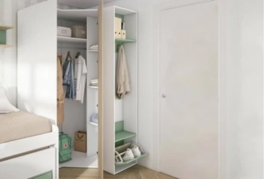 Dormitorio juvenil con armario rincón, Mod. Slinki Dormitorio Completo juvenil en Bilbao