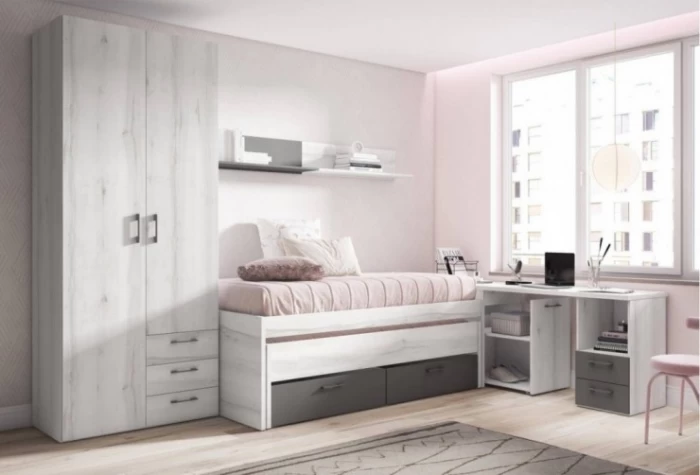 Dormitorio juvenil, Mod.Bogris Dormitorio Completo juvenil en Bilbao