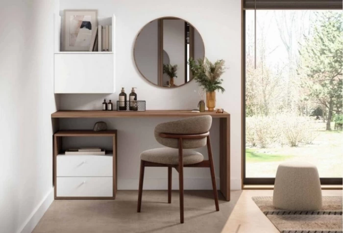 Escritorio tocador con estantería, Mod. Dotlan