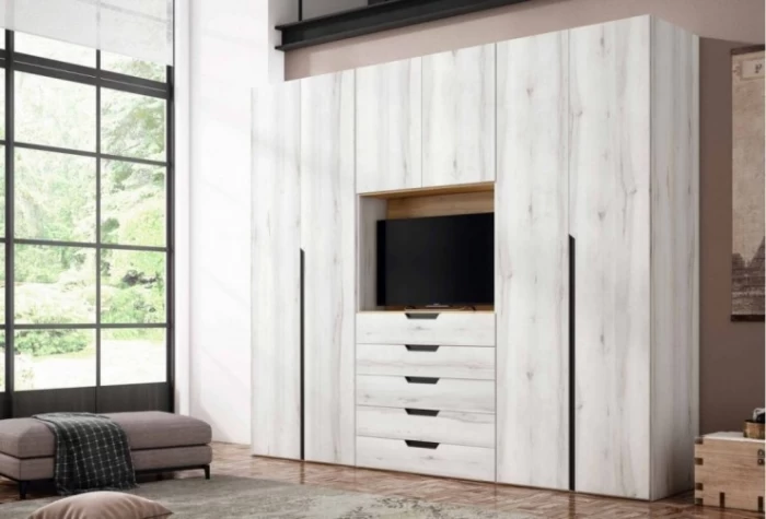 Armario con hueco para tv, Mod. Graf Armarios de Dormitorio en Bilbao