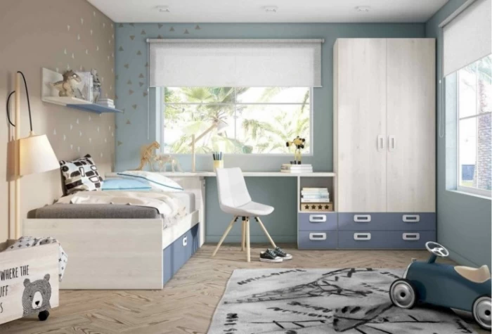 Dormitorio juvenil con cama nido, Mod. Bart Dormitorio Completo juvenil en Bilbao