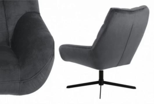 Sillon giratorio pie central gris, Mod. Domen Sillones en Bilbao