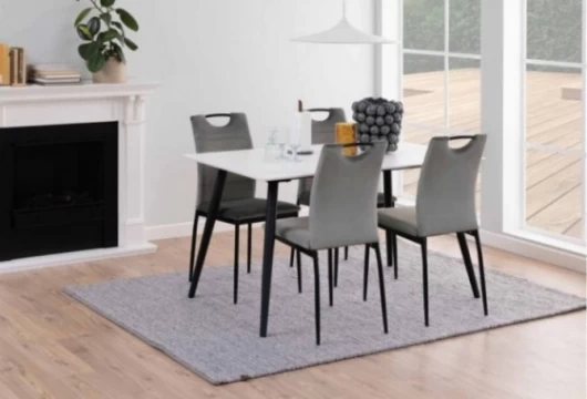 Silla de comedor tapizado gris, Mod. Eguna Sillas de Comedor en Bilbao
