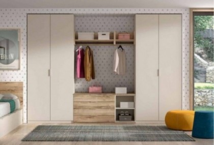 Armario p.plegables vestidor, Mod. Josebe Armarios juveniles en Bilbao