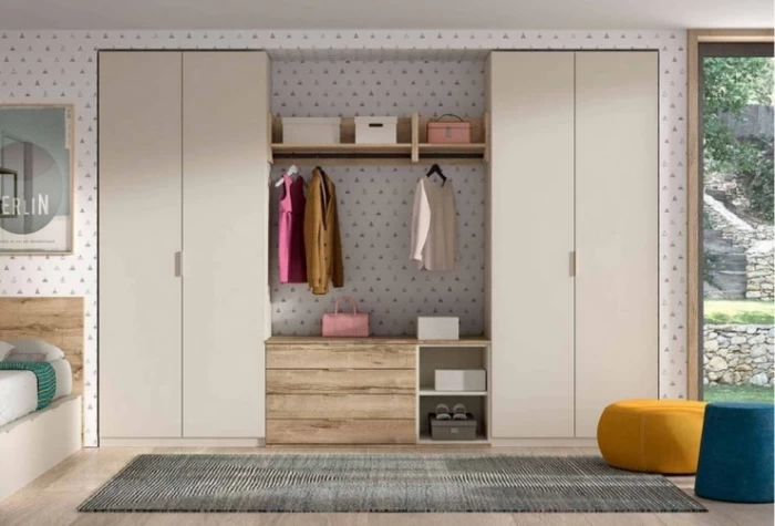 Armario p.plegables vestidor, Mod. Josebe Armarios juveniles en Bilbao