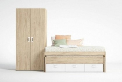 Dormitorio juvenil con armario, Mod. Mate Dormitorio Completo juvenil en Bilbao