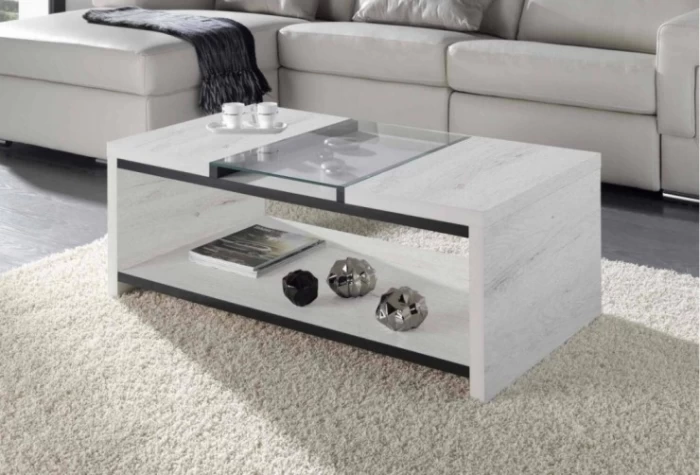 Mesa de centro con cristal, Mod. Talcris Mesas de centro en Bilbao