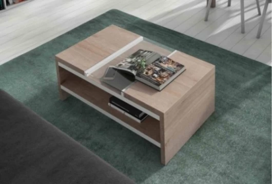 Mesa de centro con cristal, Mod. Talcris Mesas de centro en Bilbao