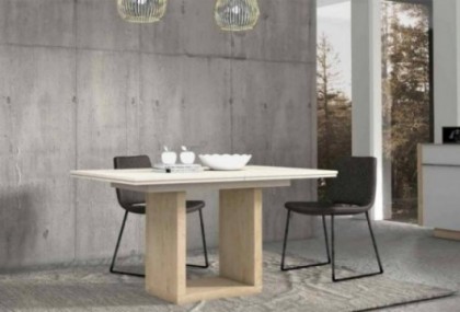 Mesa de comedor extensible pie central Newark Mesas de comedor en Bilbao