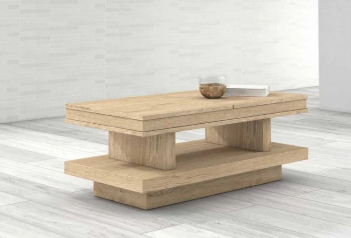 Mesa de centro elevable doble 110 cm, Mod. Newholm Mesas de centro en Bilbao