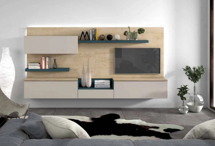 Mueble de salón de 320 cm Wilcox Muebles de Salón en Bilbao