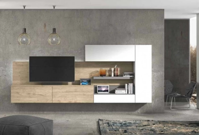 Mueble de salón de 340 cm, Mod. Polk Muebles de Salón en Bilbao