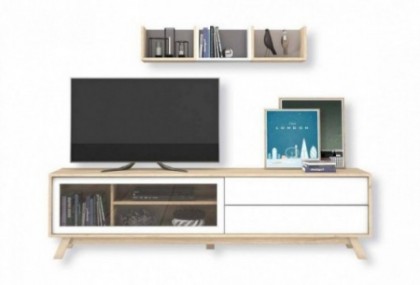 Mueble de tv con estantes, Mod. Ireneo Muebles de TV en Bilbao