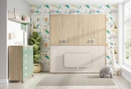 Dormitorio juvenil con cama abatible, Mod. Hudson Dormitorio Completo juvenil en Bilbao