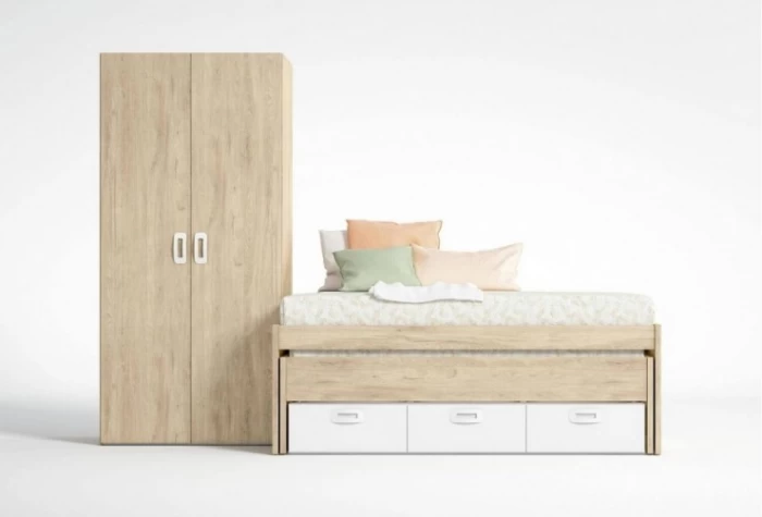 Dormitorio juvenil con armario, Mod. Mate Dormitorio Completo juvenil en Bilbao