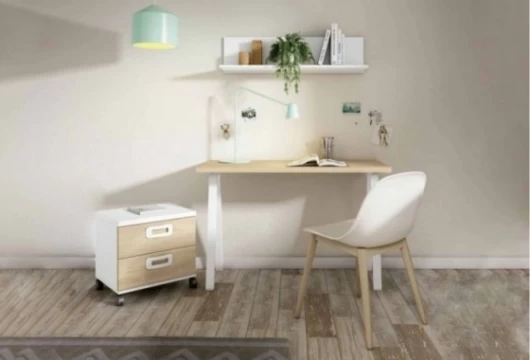 Dormitorio Juvenil REX con armario, mesa y cama oculta Dormitorio Completo juvenil en Bilbao