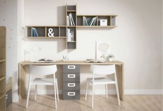 Dormitorio juvenil con cama tren, Mod. Baileywick Dormitorio Completo juvenil en Bilbao