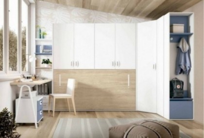 Dormitorio juvenil cama abatible, Mod. Bree Dormitorio Completo juvenil en Bilbao