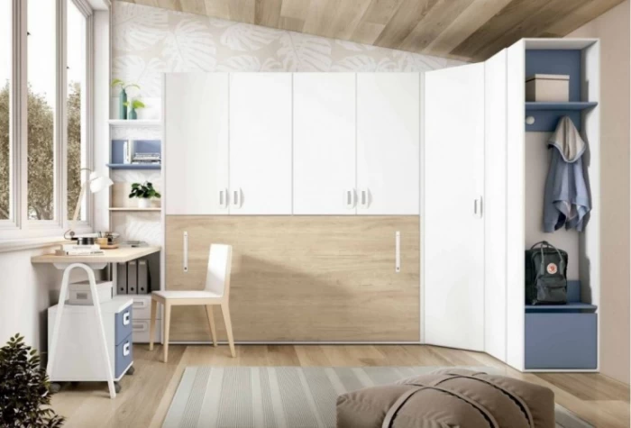 Dormitorio juvenil cama abatible, Mod. Bree Dormitorio Completo juvenil en Bilbao
