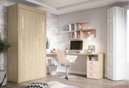 Dormitorio juvenil con cama abatible, Mod. Alegría Dormitorio Completo juvenil en Bilbao