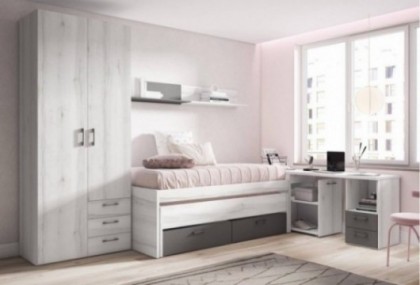 Dormitorio juvenil, Mod.Bogris Dormitorio Completo juvenil en Bilbao