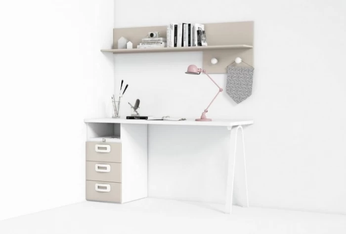 Escritorio juvenil de 150 cm, Mod. Slim