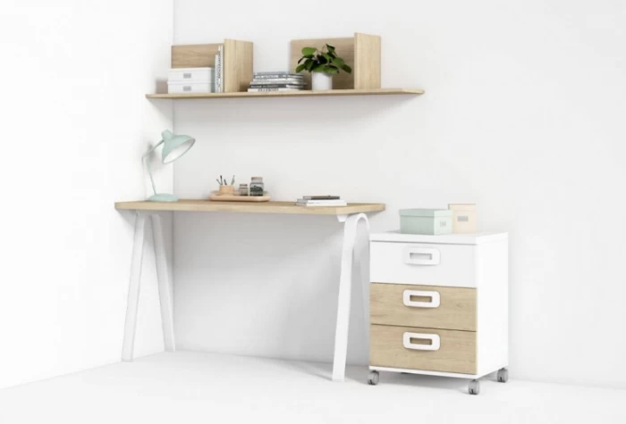 Escritorio juvenil de 120 cm, Mod. Anga