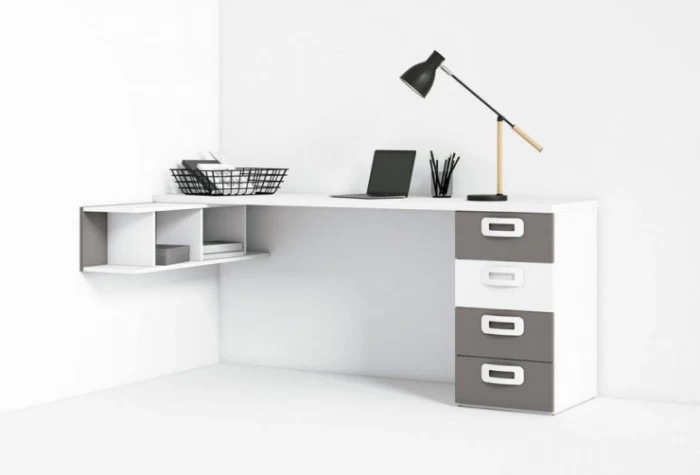 Escritorio juvenil de 202 cm, Mod. Cerbero