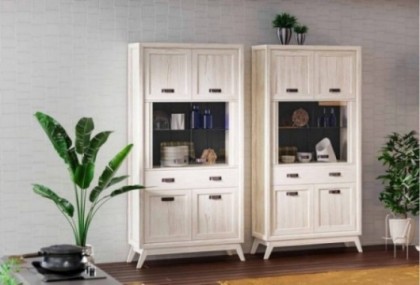 Vitrina-platero de 100 cm, Mod.Rodas Vitrinas de salón en Bilbao