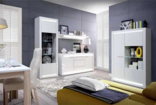 Vitrina de 63 cm con 1 puerta, Mod. Laredo Vitrinas de salón en Bilbao