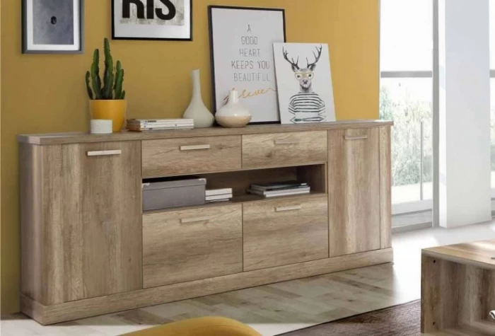 Aparador de 213 cm con 4 puertas y 2 cajones, Mod. Arlington Aparadores en Bilbao