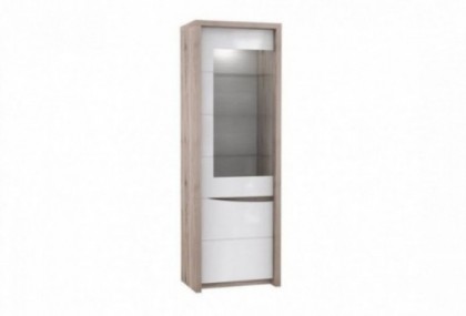 Mueble con vitrina de 63 cm con una puerta Mod. McAllen Vitrinas de salón en Bilbao