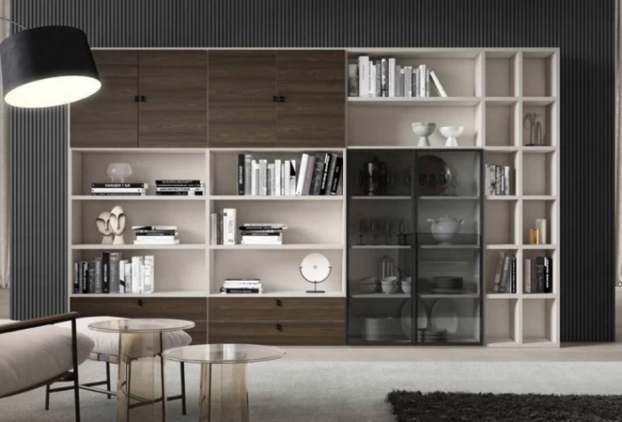 Mueble de salón de 369 cm, Mod. Alair Estanterias de salon en Bilbao