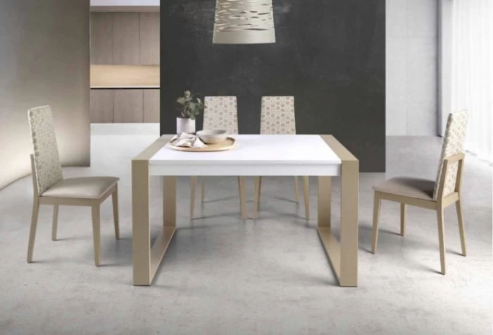 Mesa de comedor con 2 aperturas Atlantis Mesas de comedor en Bilbao