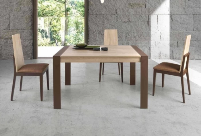 Mesa de comedor con 2 aperturas Mod.Vilna Mesas de comedor en Bilbao