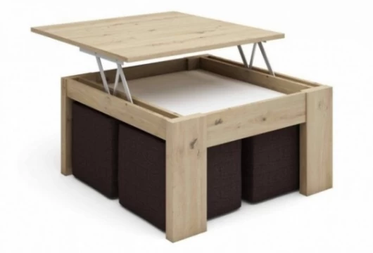 Mesa de centro elevable sin pufs, Mod. Rowen Mesas de centro en Bilbao